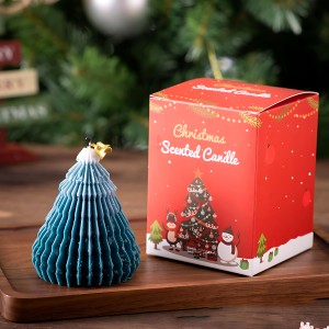 4" Warmth of Winter : Christmas Tree Aroma Candle - [WSG042]